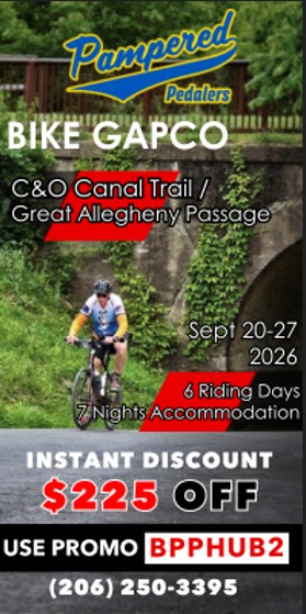 Fully supported GAP/C&O Tour