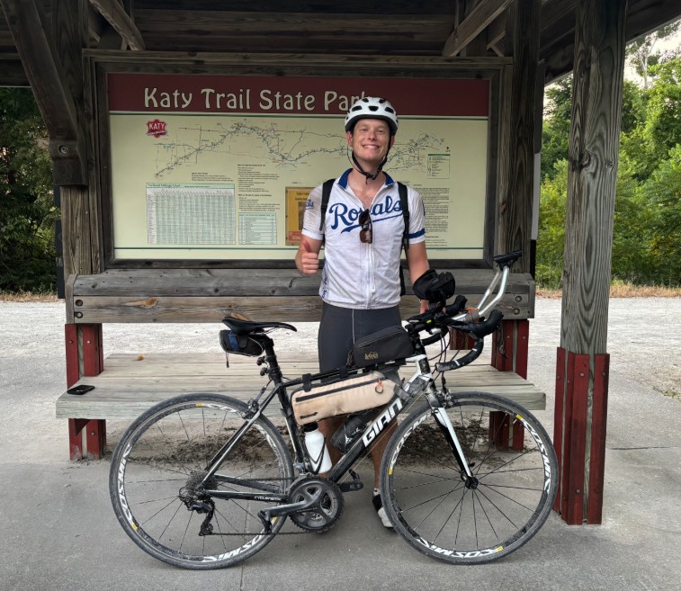 Completion of Cooper's Katy Trail ride