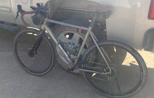 Ian Wellock's bike from his single-day Katy Trail ride